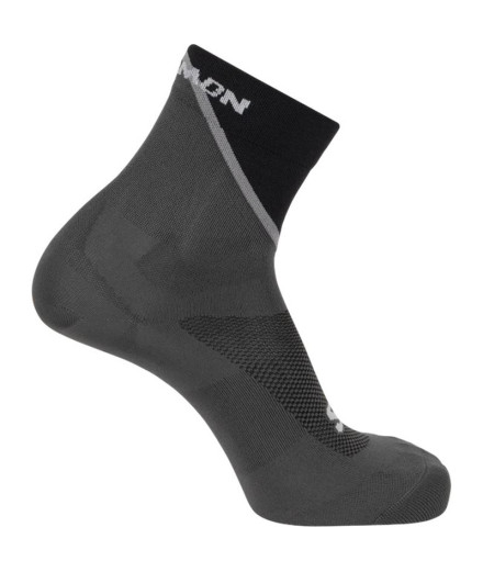 Chaussettes de Running Salomon Speedcross Crew Noir Gris