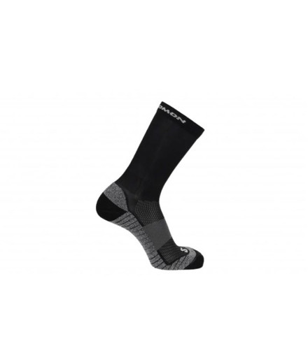 Meias Salomon Aero Crew Preto