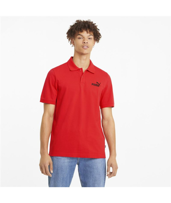 Polo Homme Puma Essentials Pique Rouge