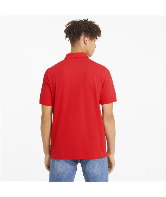 Polo Homme Puma Essentials Pique Rouge