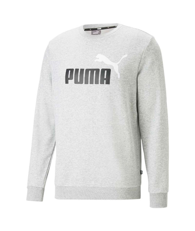 Sudadera Puma Essentials+ 2 Col Big Hombre Gris