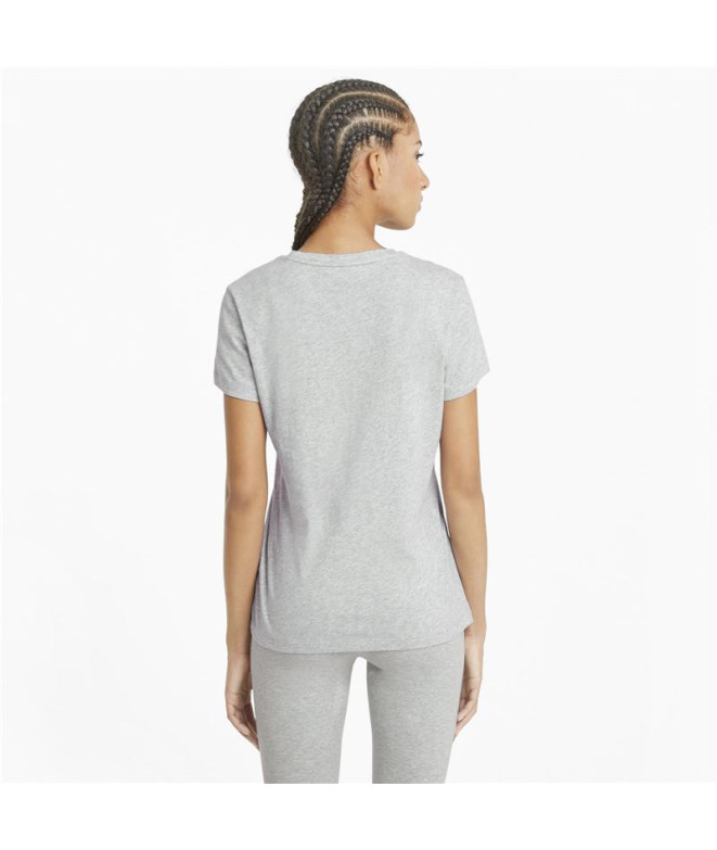 T-shirt Femme Puma Essentials Logo Gris