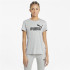 Camiseta Puma Essentials Logo Mujer Gris