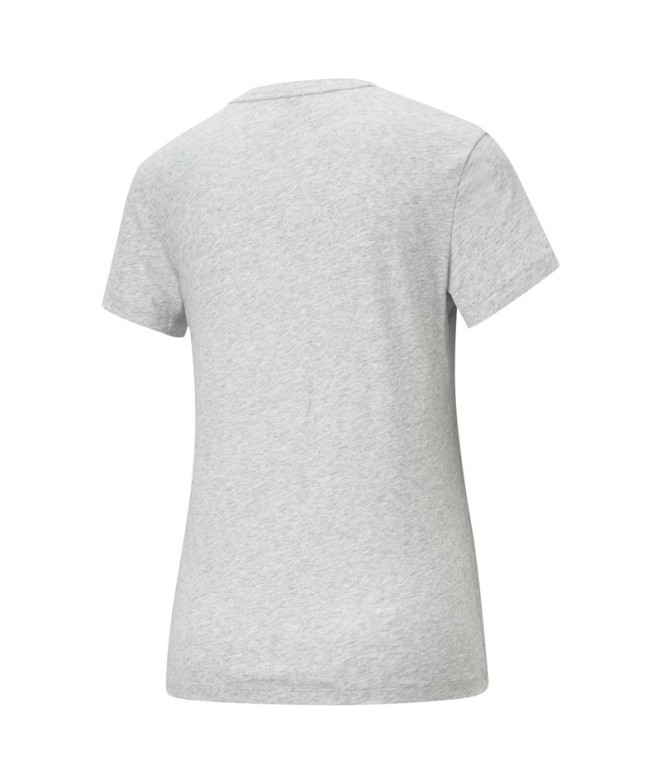 T-shirt Femme Puma Essentials Logo Gris