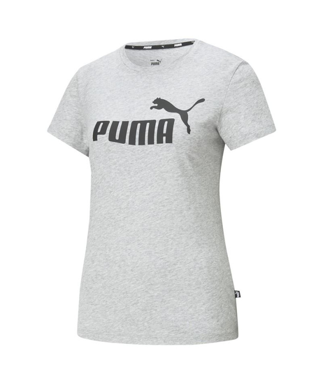 T-shirt Femme Puma Essentials Logo Gris