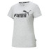 Camiseta Puma Essentials Logo Mujer Gris