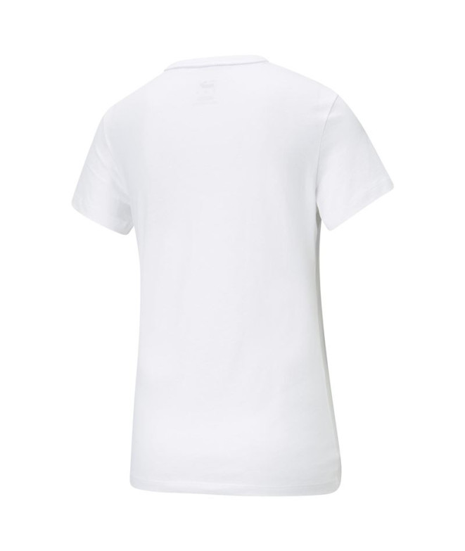 Camiseta Puma Essentials Small Logo Mujer Blanco