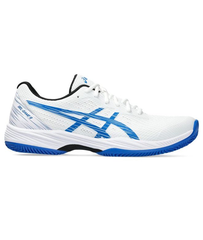 Chaussures de Tennis ASICS Gel-Game 9 Clay/Oc Homme White/Blue