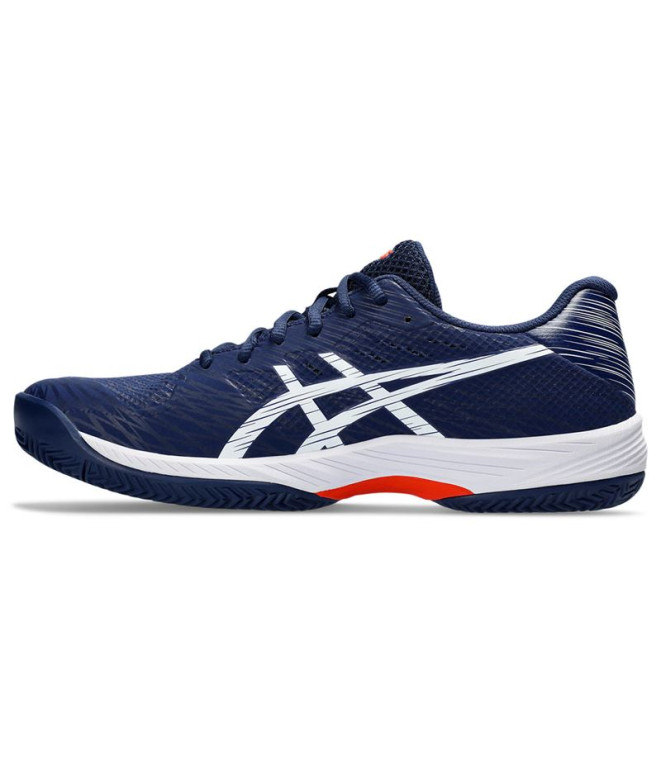 Men's GEL-GAME 9, White/Steel Blue, Chaussures de tennis pour hommes