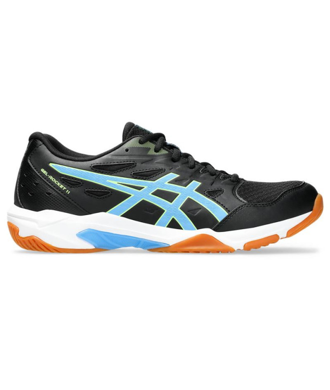 Chaussures de Volley-ball ASICS Gel-Rocket 11 Homme Noir/Bleu