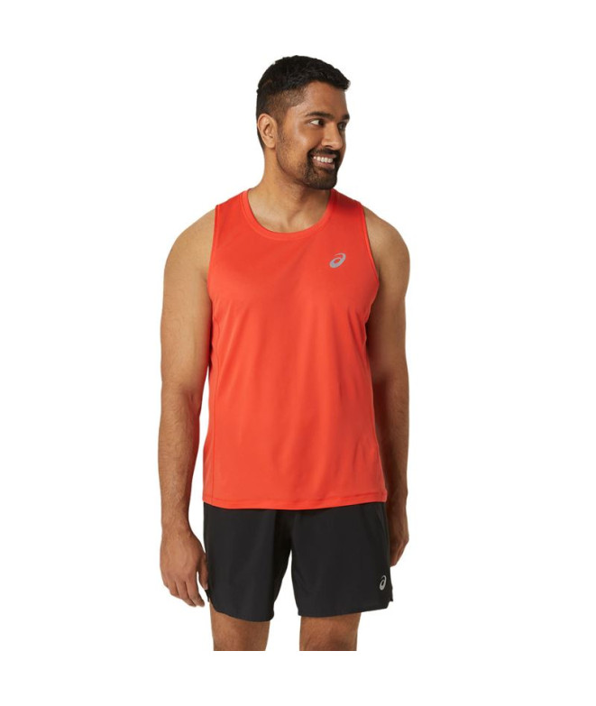 Camiseta de Running ASICS Core Singlet Hombre Rojo
