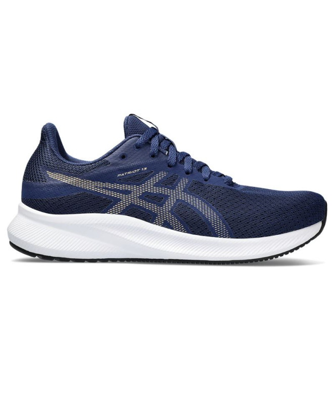 Sapatilhas de Running ASICS Patriot 13 Mulher Azul/Champagne