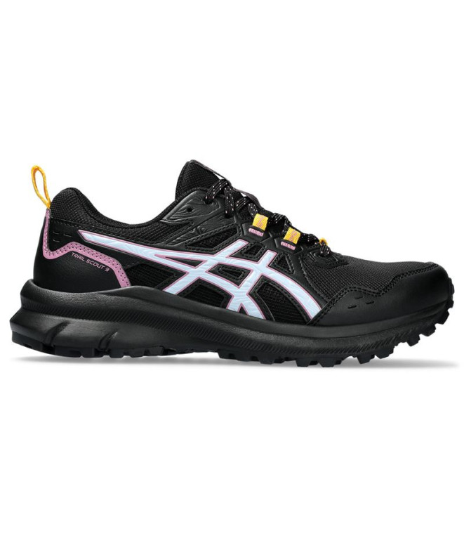 Sapatilhas de Trail ASICS Trail Scout 3 Mulher Preto/Azul claro