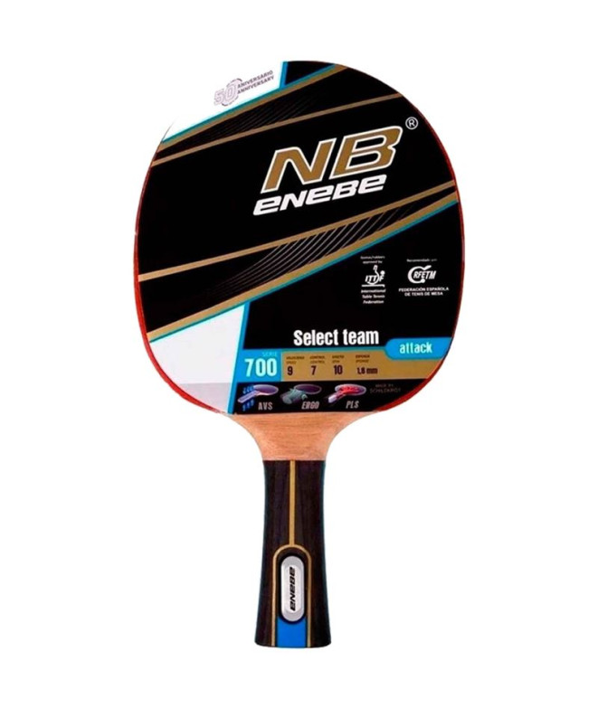 Pala de ping-pong Enebe Select Team 700 Negro