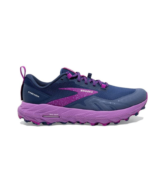 Chaussures de Trail Brooks Cascadia 17 Navy/Purple/Purple/Lilac Femme