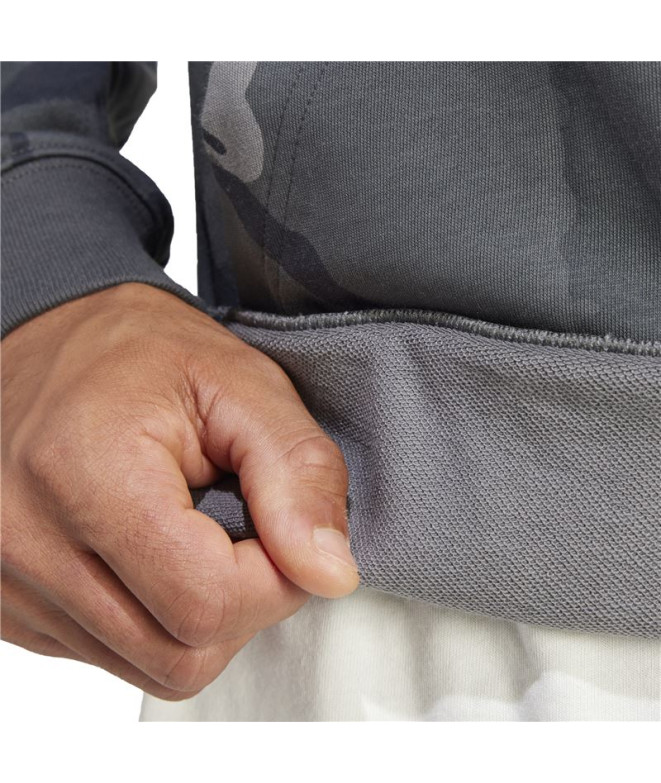 Moletom adidas Bl Camo Hd Homem Cinza