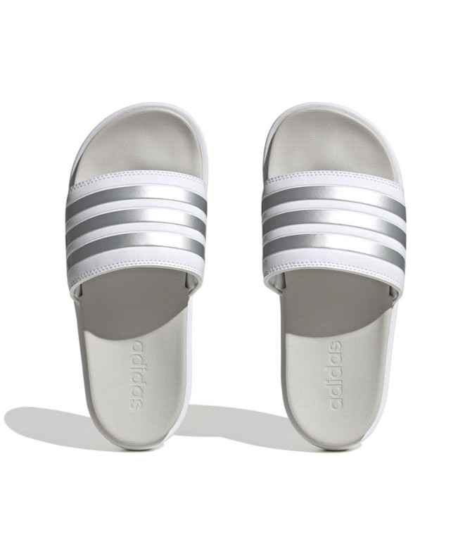 Chinelos adidas Adilette Platform Mulher Branco