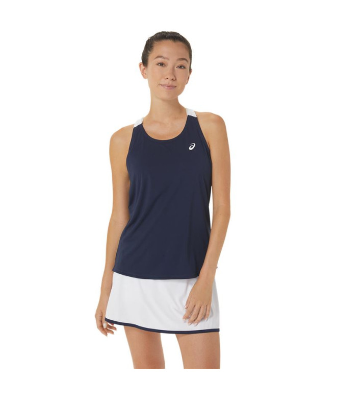 Camiseta de Tenis ASICS Court Mujer Azul Marino