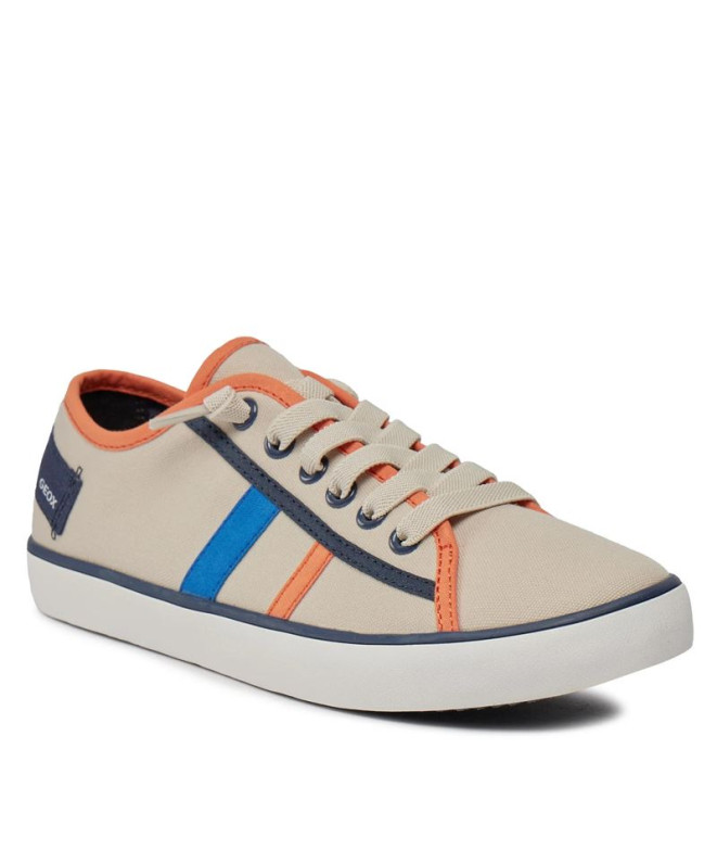 Chaussures Geox Gisli Enfant Beige/Orange
