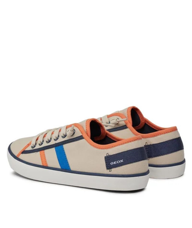 Chaussures Geox Gisli Enfant Beige/Orange