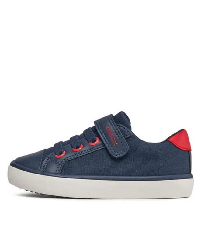 Zapatillas Geox Gisli Niño Navy/Rojo