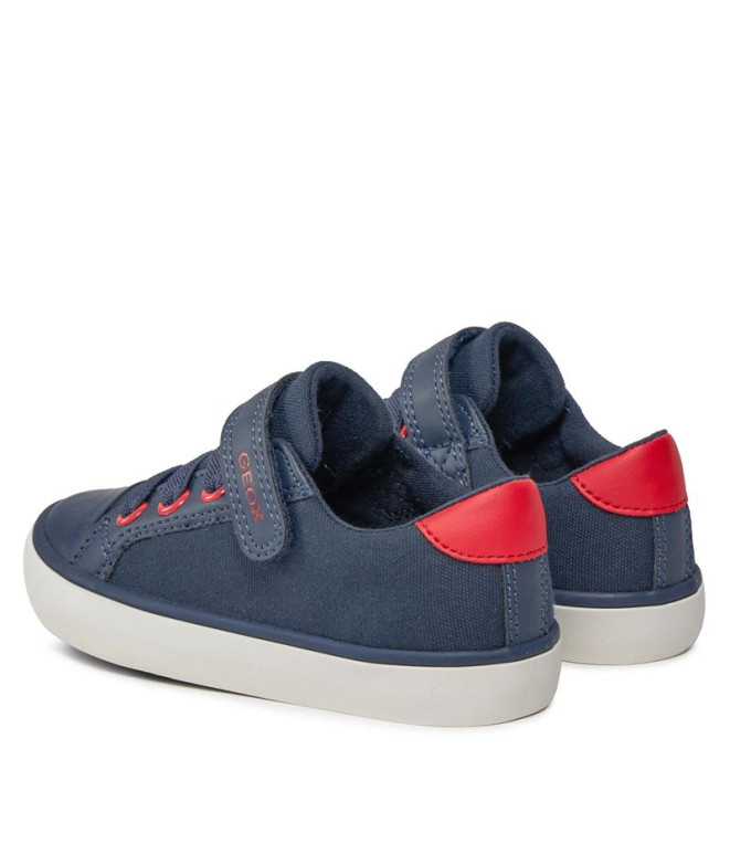 Zapatillas Geox Gisli Niño Navy/Rojo