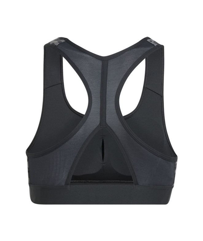 Brassiere de sport adidas Powerreact Fille Gris