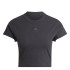 T-shirt adidas Lounge Ribbed Femme Noir
