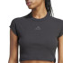 T-shirt adidas Lounge Ribbed Femme Noir