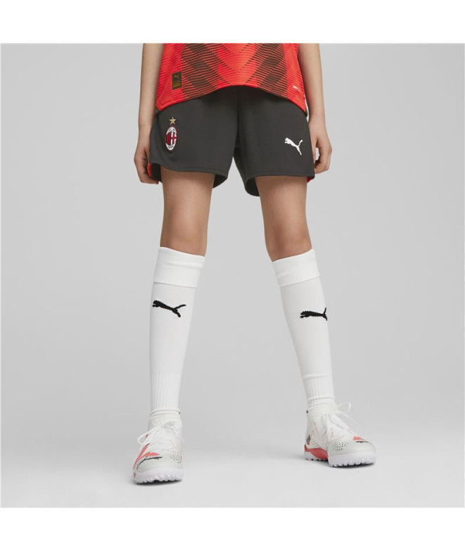 Pantalón Puma Ac Milan Replica Infantil Rojo