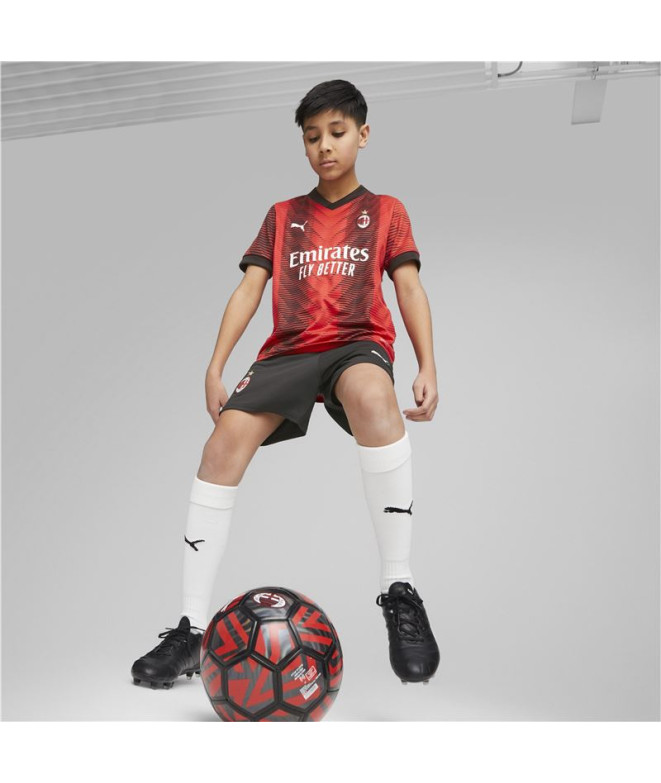 Pantalón Puma Ac Milan Replica Infantil Rojo