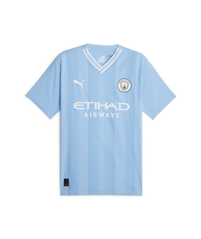 T-shirt par Football Puma Manchester City Authentic Homme Bleu