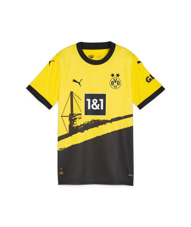 Camiseta Futebol Infantil by Puma Borussia Dortmund Repl Amarelo