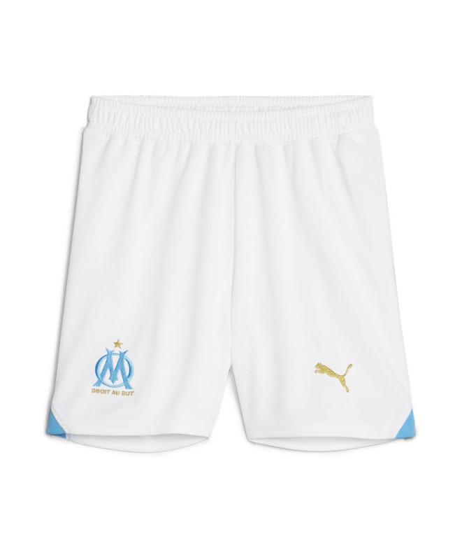 Calça Réplica Puma Olympique de Marseille Infantil Branco