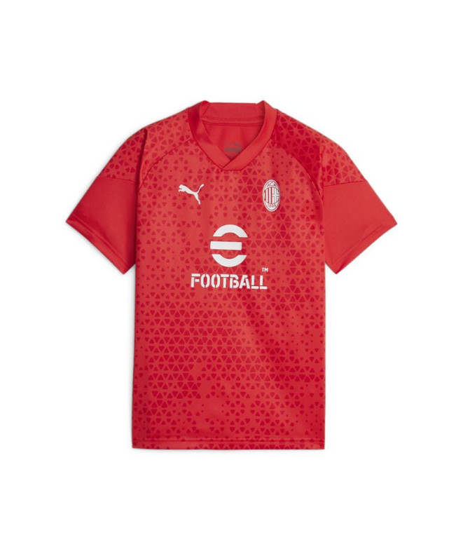 Camiseta Futebol Infantil by Puma Ac Milan Training Red