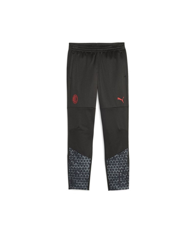 Calça Futebol Infantil by Puma Ac Milan Training Preto