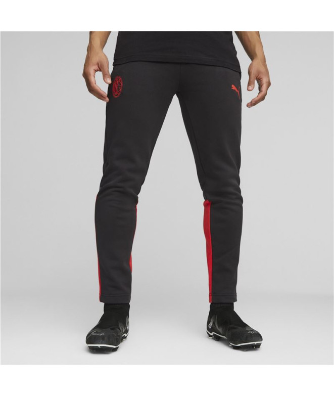 Calça por Futebol Puma Ac Milan Homem Preto