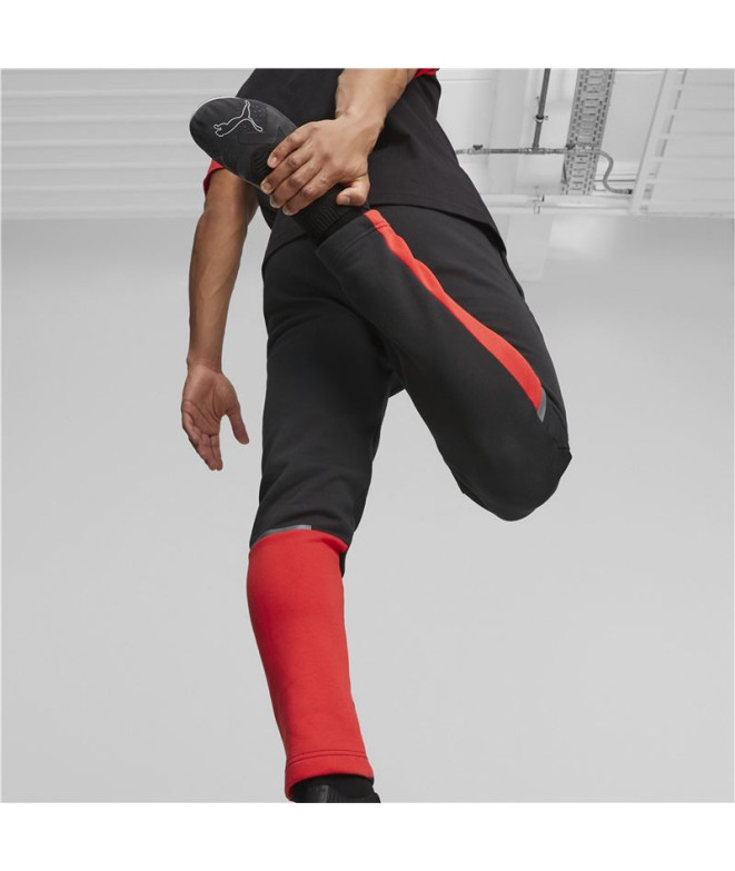 Calça por Futebol Puma Ac Milan Homem Preto