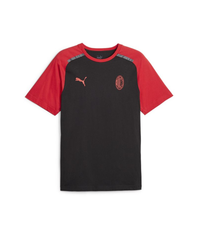 Camiseta de Fútbol Puma Ac Milan Hombre Negro Rojo