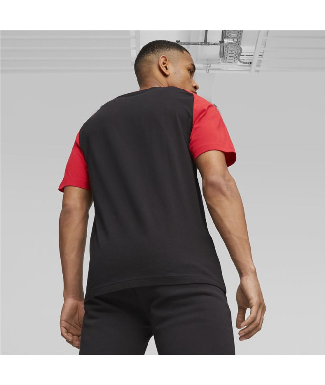 Camiseta de Fútbol Puma Ac Milan Hombre Negro Rojo