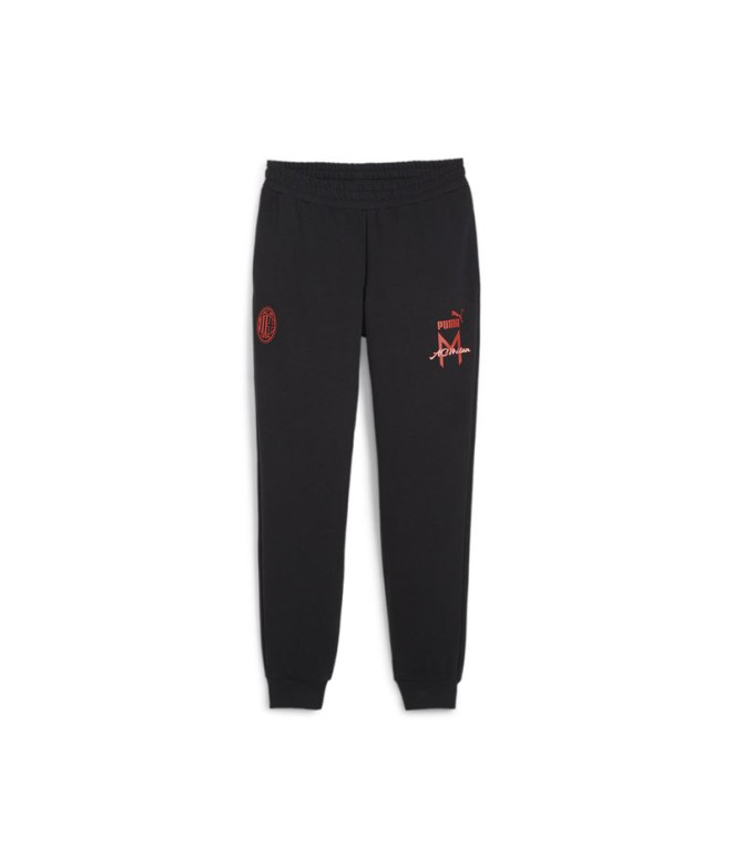 Pantalon par Football Puma AC Milan Ftblicons Homme Noir