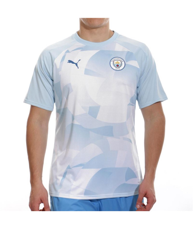 Camiseta de Fútbol Puma Manchester City Prematch Hombre Azul