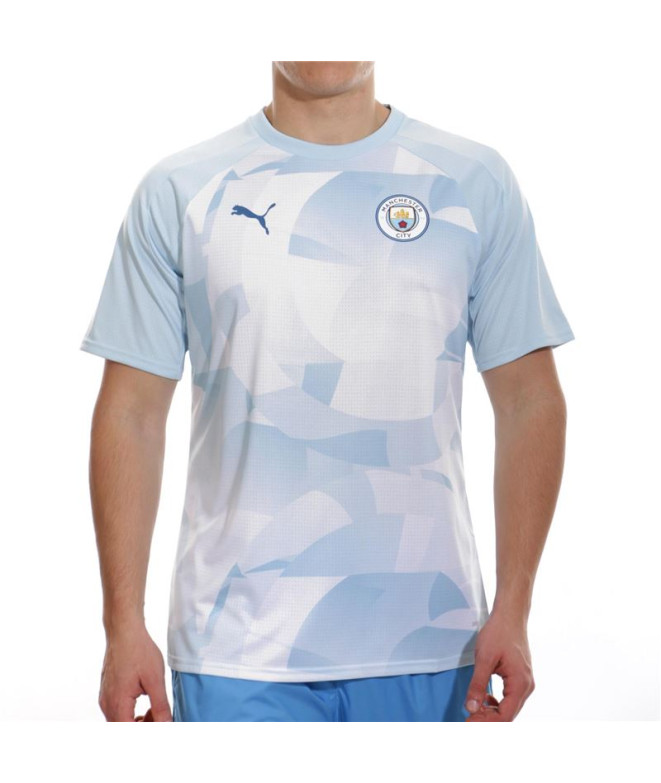 T-shirt Football Homme by Puma Manchester City Prematch Blue