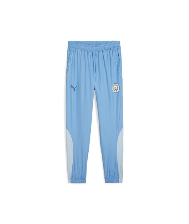 Pantalón de Fútbol Puma Manchester City Prematch Hombre Azul