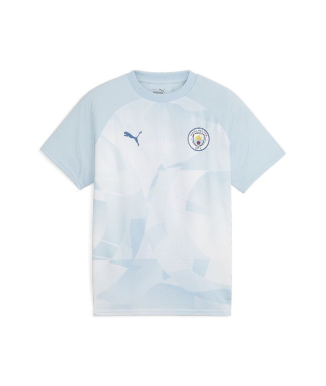 Camiseta de Fútbol Puma Manchester City Prematch Infantil Azul