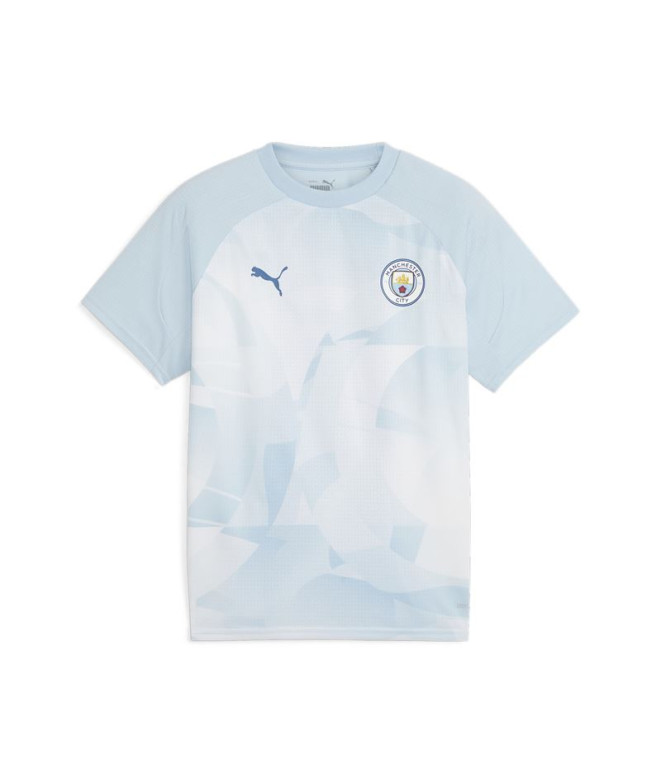 T-shirt Football Enfant by Puma Manchester City Prematch Blue