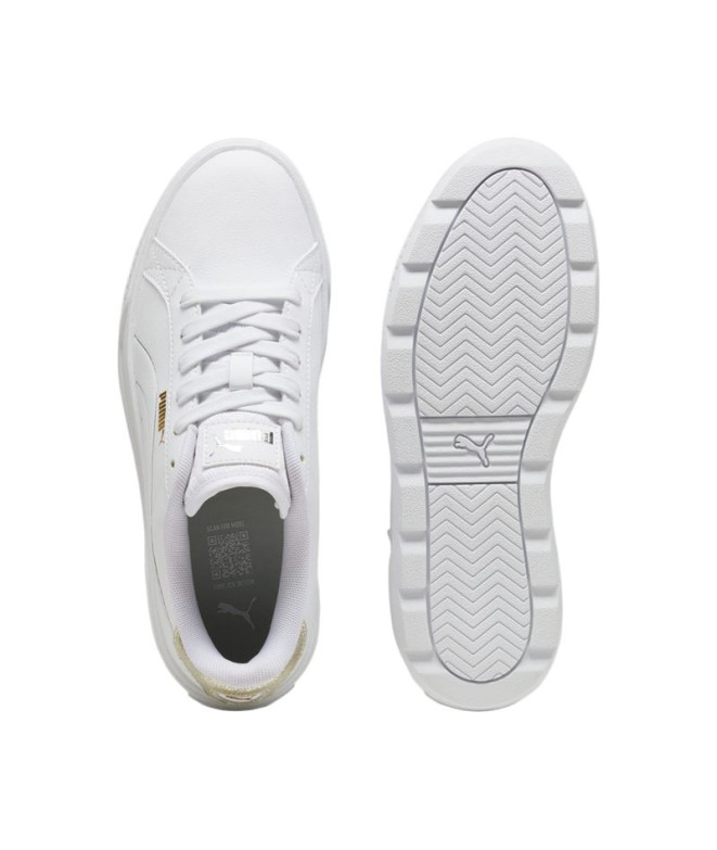 Zapatillas Puma Karmen Metallic Shine Blanco Mujer