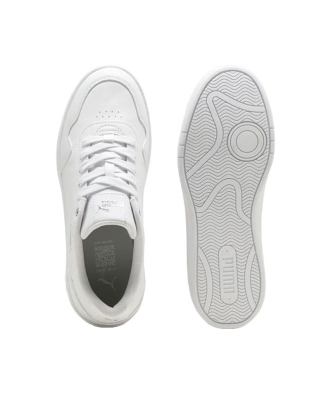 Zapatillas Puma Court Classy Blanco Silver Mujer