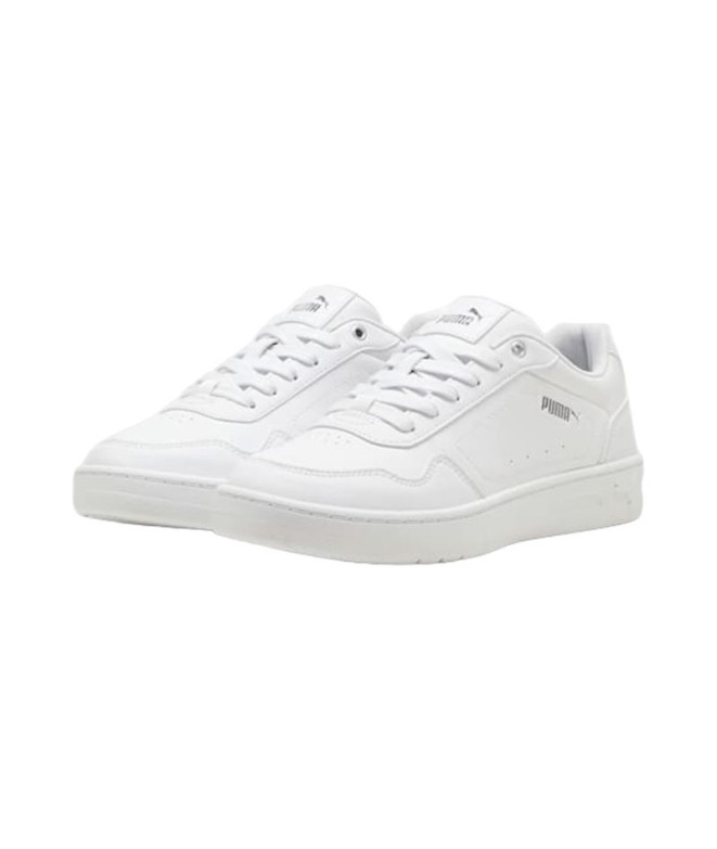 Zapatillas Puma Court Classy Blanco Silver Mujer