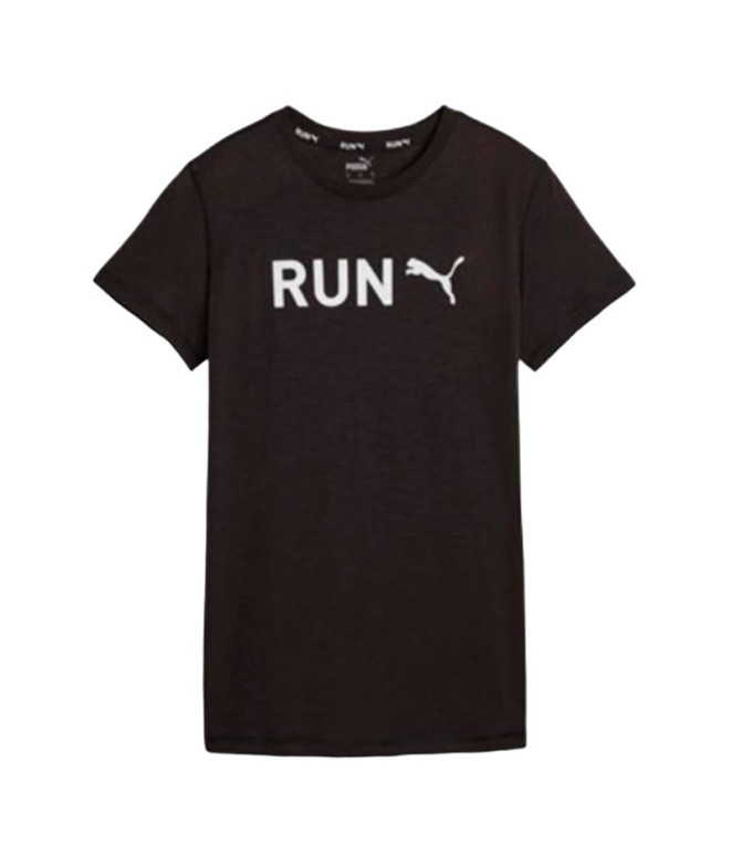 Camiseta Running Mulher de Puma Graphic Black para mulher